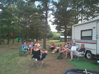 Just enjoying a quite evening sitting around the camp fire